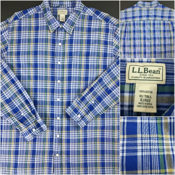 L.L. Bean Other - Men's XL Tall Blue Flannel Long Sleeve Shirt